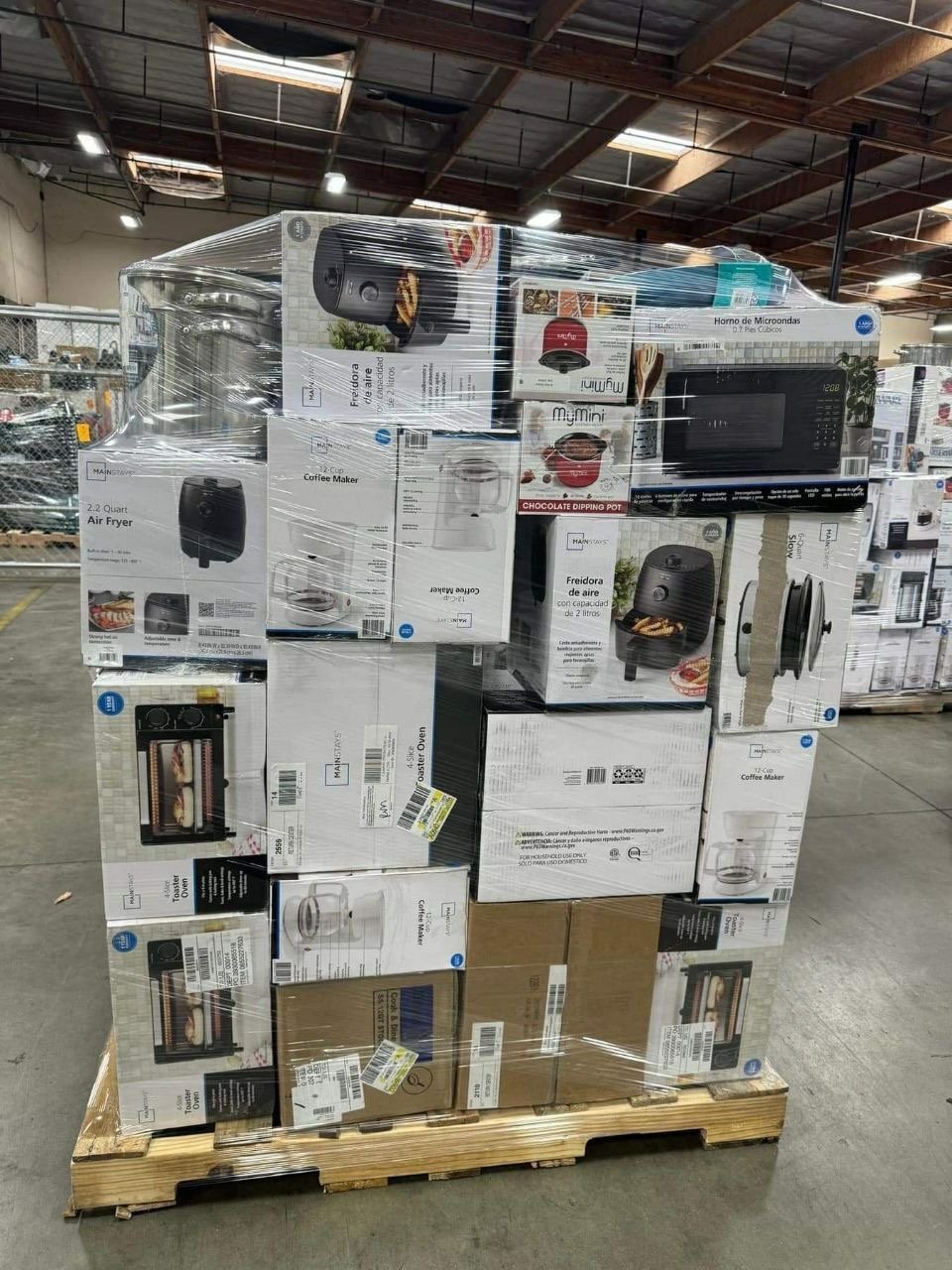 Electronics liquidation pallet category