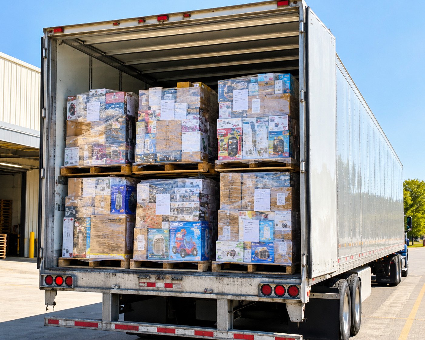 Wholesale liquidation truckload inventory for quote requests